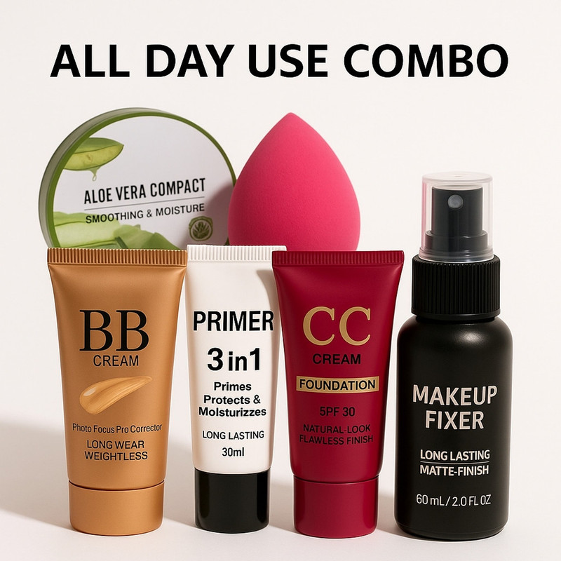 Morviyan All Day Use Makeup Combo Kit Face makeup Combo(Pack of 5)