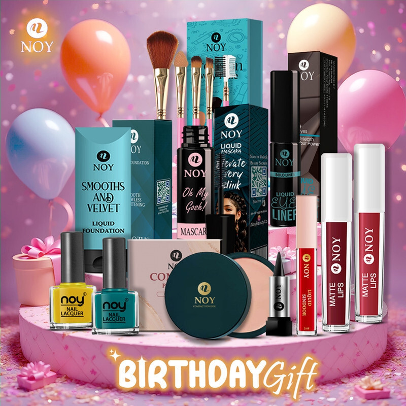 NOY All-in-One Makeup Gift Set for Women Perfect Beauty Kit for Birthday daily wear(Pack of 15)