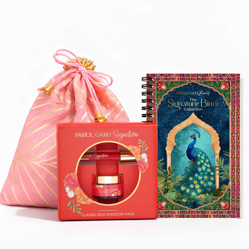 Parul Garg Signature Shringar Glam Pack with Bindi, Sindoor & Potli Gift Set