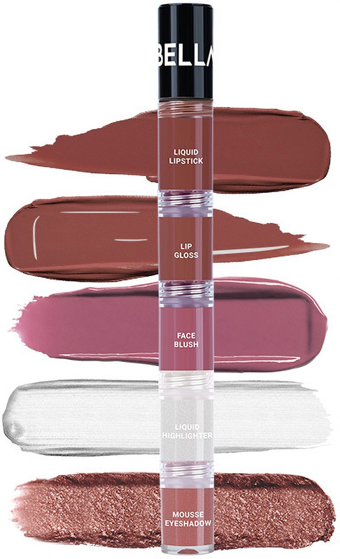 BELLAVITA High Five 5-in-1 Face Glam | Instant Makeup Stack| Smudge-Proof | Coy Queen