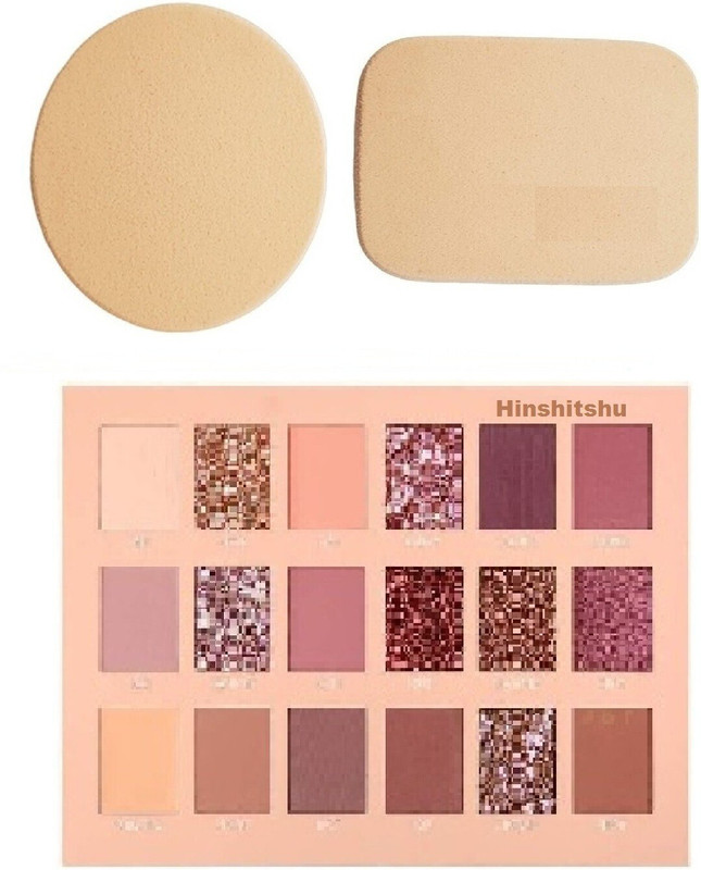 EMRIKA J & F Best Quality Nude Eyeshadow with Blender Puff ( Set of 2 )