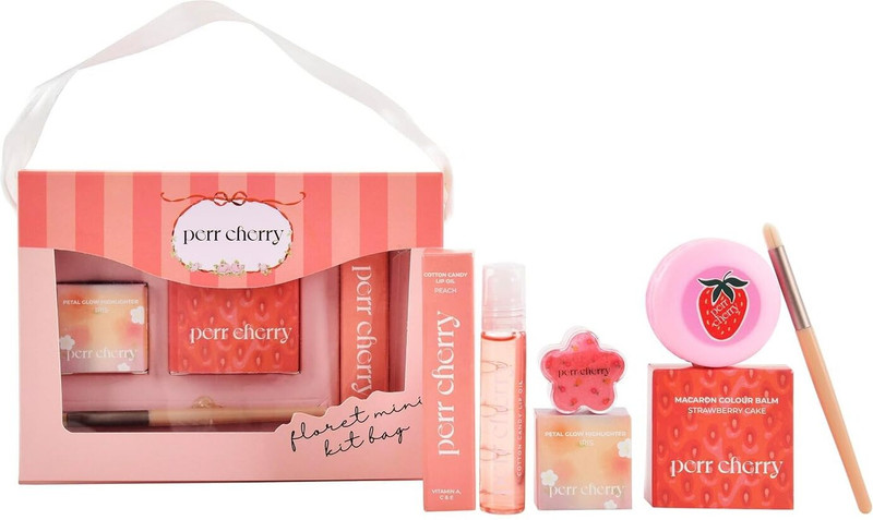 Perr Cherry Combo of 4 PCS Organic Makeup Kit for Kids Girls and Women(Pack of 4)