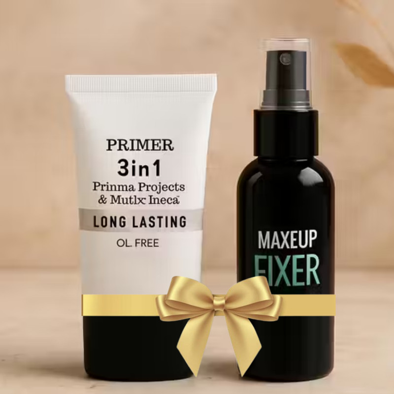 Pro Girl 3in1 Long Lasting Oil Free Primer + Makeup Fixer Natural Glow (Transparent)