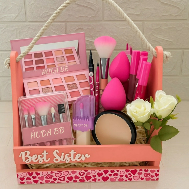 huda.bb Professional Waterproof Combo Makeup Set For Women & Girls All Products In 1 Kit(Pack of 7)