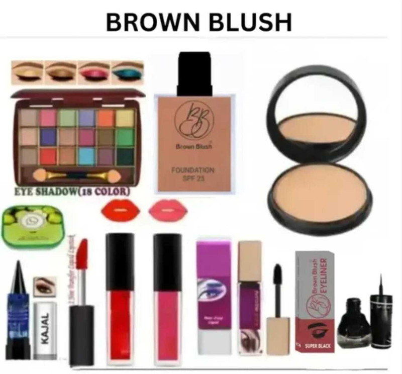 brown blush Anniversary Glam Makeup Kit – Luxury Cosmetic Gift Set