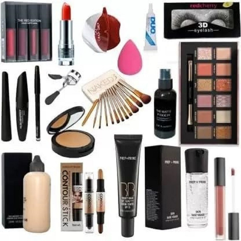 huda.bb Makeup kit combo waterproof and matte finish makeup product Pack of 13(Pack of 13)