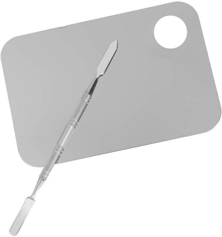 Elecsera Best Professional Premium Quality Stainless Steel Cosmetic Makeup Mixing Plate