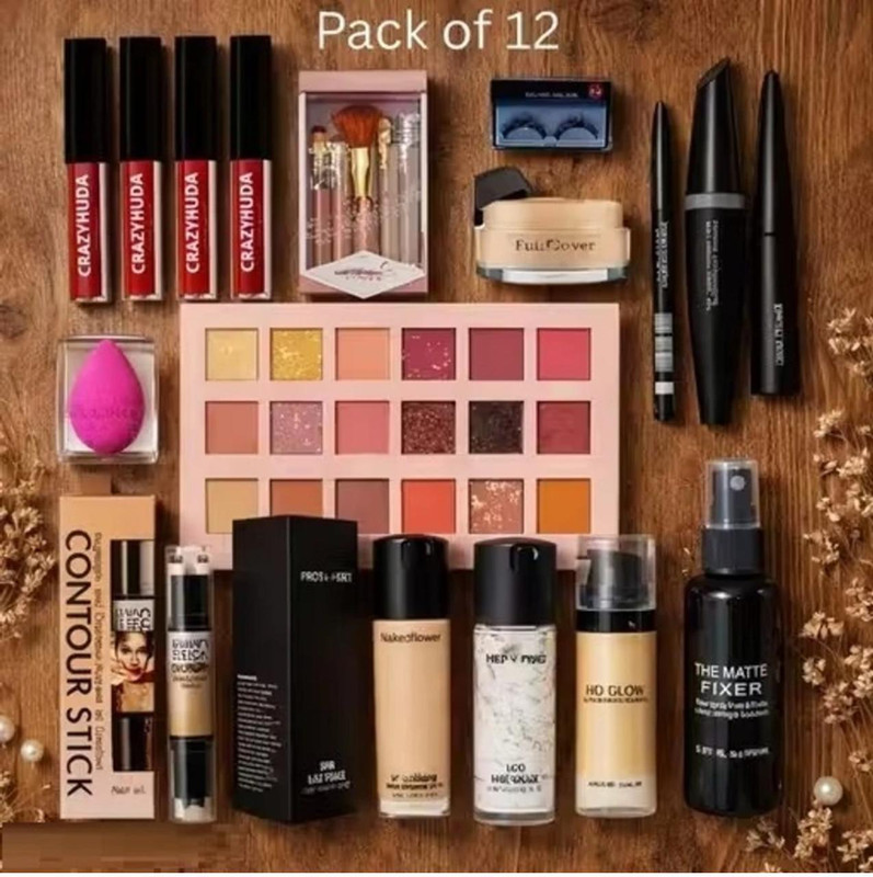 coslane "All-in-One Professional Bridal Makeup Combo Kit - Pack of 12"(Pack of 12)