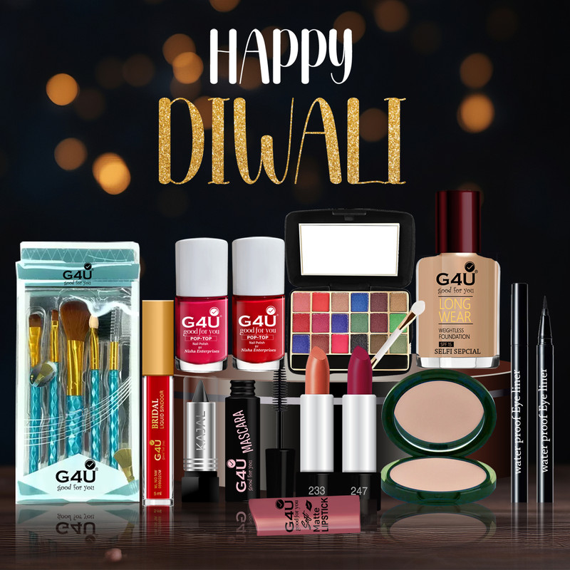 G4U Karwa Chauth Special Makeup Kit For Women A41(Pack of 16)