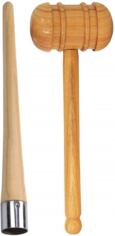 LIVOX Cricket bat knocking hammer with bat grip,cone and bat oil Wooden Bat Mallet