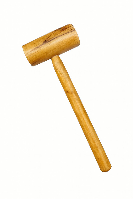 BOLDUP Premium Solid Wooden Mallet | Carpentry, Woodworking, Chiseling & Craft Tool 1pc Wooden Bat Mallet