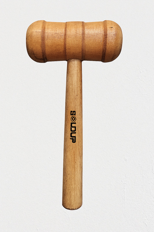BOLDUP Cricket Bat Wooden Mallet Hammer for Perfect Knocking to Improve Bat Wooden Bat Mallet