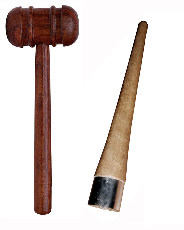 LCARNO Sheesham Wood Mallet for Cricket Bat Knocking with Bat Gripper Cone - Combo Set Wooden Bat Mallet
