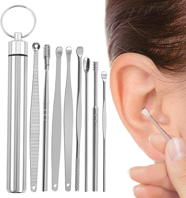AVALENT New Ear Wax Removal Kit,6 Pcs Ear Pick Earwax Cleaner, Ear Spoon(65 g, Set of 6)