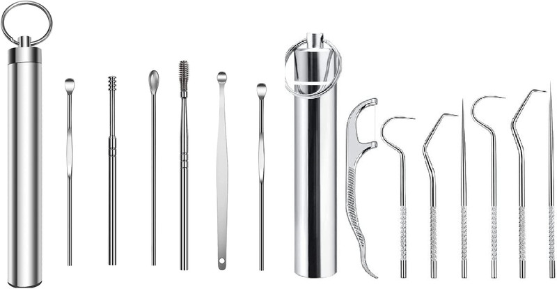 Taxila 6 Pcs Ear Cleaning Tools kit And 7 Pcs Tooth Pick Cleaner Set(7 Items in the set)
