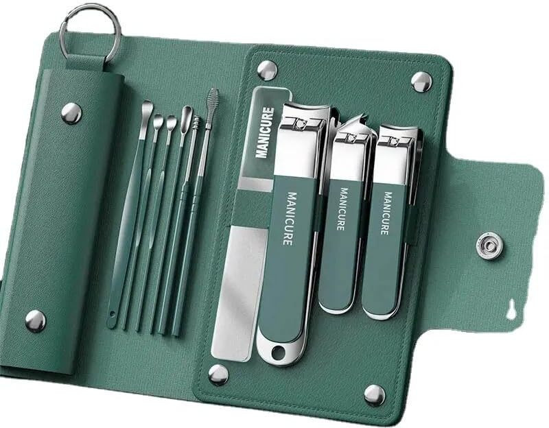 DVIMART Professional 10-Piece Nail Cutter Manicure Set in Durable Stainless Steel
