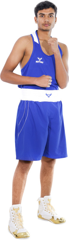 UNITEN Men Polyester Boxing Dress Martial Art Uniform