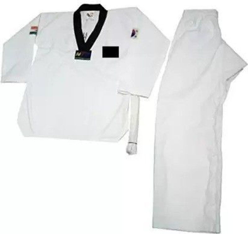 Akai Sales TAEKWONDO UNIFORM Dress size No. 32 = 140 cm with white belt Martial Art Uniform Martial Art Uniform