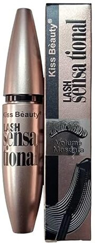 Kiss Beauty waterproof Mascara for Thicker Lashes, Smudge proof Long lasting Mascara 5 ml(Black)