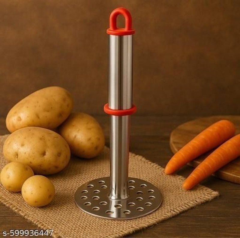 Aurav Multipurpose Stainless Steel Vegetable Masher Stainless Steel Masher(Pack of 1)