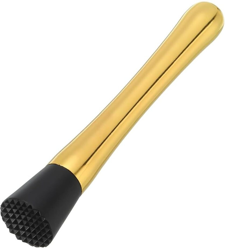 BARDECOR Cocktail Muddler | bar Muddler | Mojito Cocktail Mixer Stainless Steel, Brass Masher(Pack of 1)