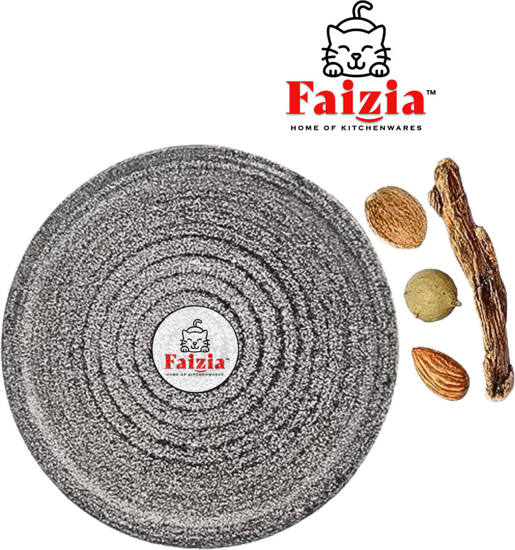 faizia Traditional Ayurvedic Sandalwood Chandan/Turmeric Rubbing Stoneware Masher(Pack of 1)