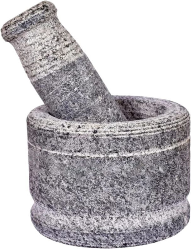 PARAMESHWARI Ayurvedic Natural idikkalu / Crusher Mortar & Pestle Stoneware Masher(Pack of 1)