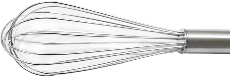 UTENCIL UNIVERSE UU-48 Multiuses Kitchen Utensil Balloon Shape Wire Whisk (Silver), Standard 18 cm Roasting, Serving Tongs(Pack of 1)