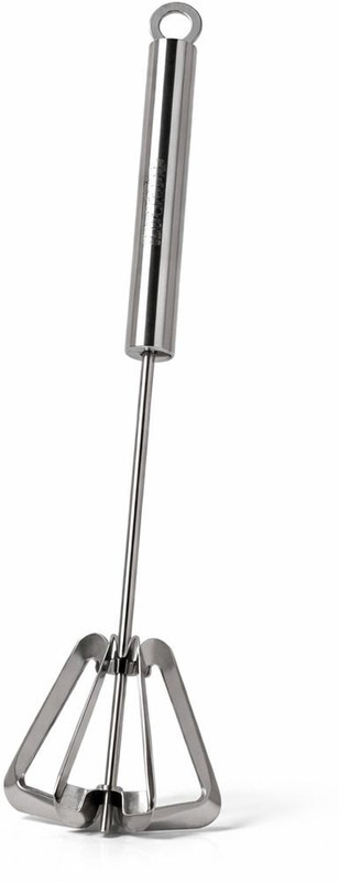 TINUMS Stainless Steel Milk Frother, Manual Hand Whisk, Kitchen Tool with Hanging Loop Stainless Steel Masher(Pack of 1)