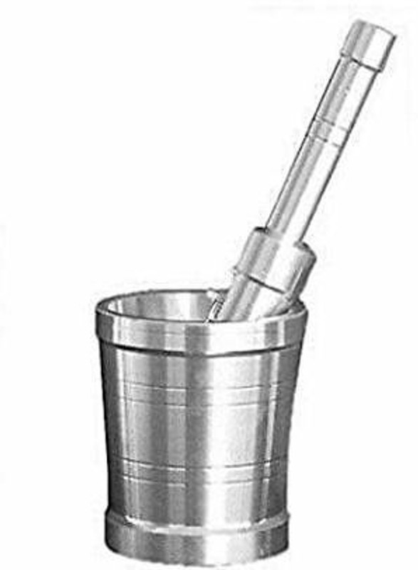 JANAKSHAHI Aluminium Imam Dasta\Masher\Okhali 7"Pestle X 2"Mortar Aluminium Masher(Pack of 1)
