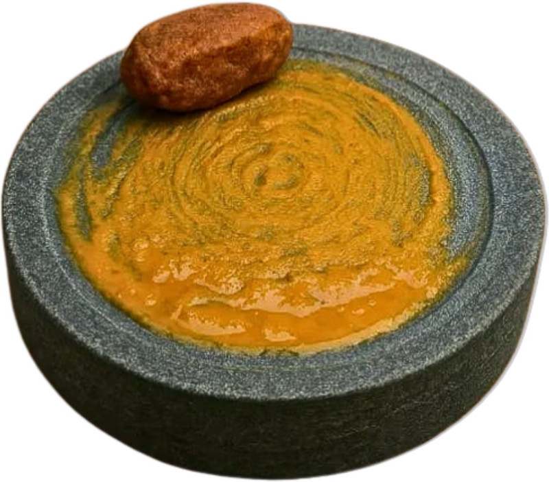 faizia Turmeric Rubbing Stone Haldi Chandan Sandalwood Octogen Stone Baby Use Stoneware Masher