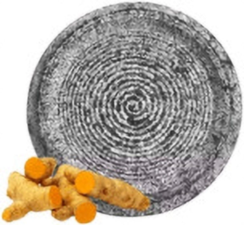 faizia Turmeric Haldi Sandalwood Manjal Ora Kallu for Baby Care Round Shape Stoneware Masher(Pack of 1)