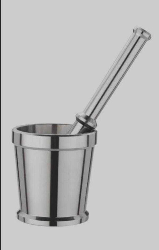 Bullfinch Stainless Steel Khalbatta, for Kitchen Set of 1 Pestle and okhali Imam dasta Stainless Steel Masher(Pack of 1)