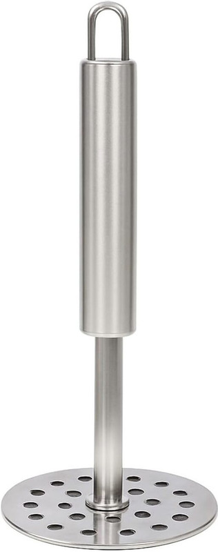ANIAN Heavy Duty Stainless Steel Potato & Vegetable Masher – Durable Kitchen Tool Stainless Steel Masher(Pack of 1)