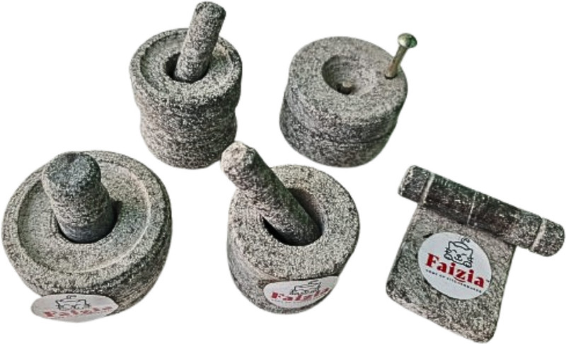 faizia Mini Kitchen Playset | Pooja Accessories | Unique Gift for Home Stoneware Masher(Pack of 5)
