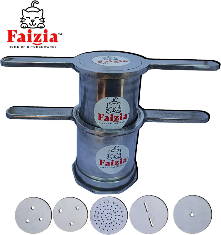faizia Aluminium Kitchen Press, Traditional achu murukku Maker, 5 Different Jalies Aluminium Masher(Pack of 1)