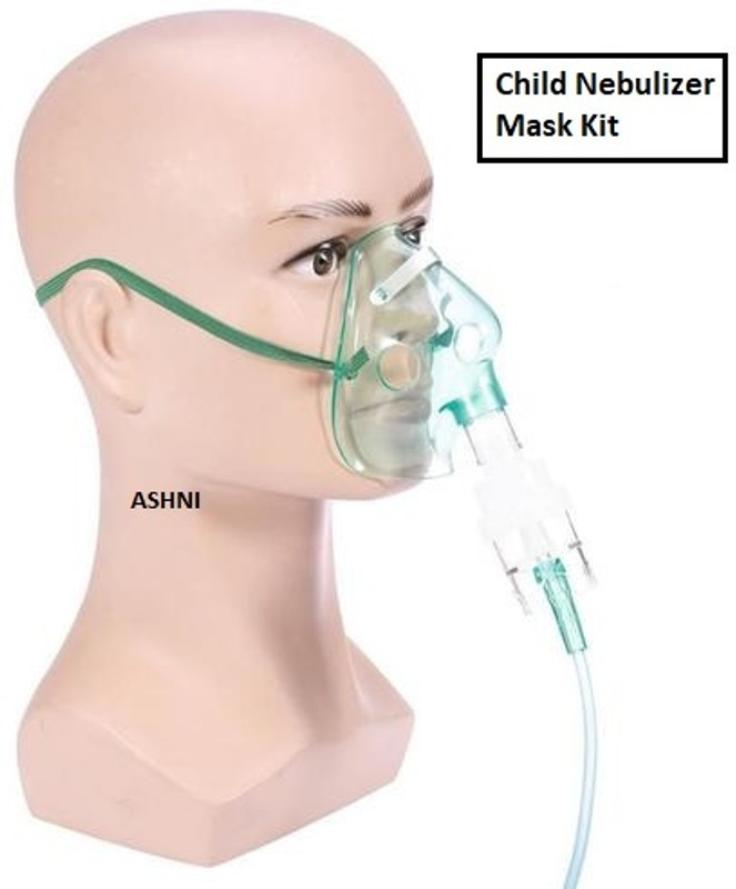 Ashni Nebulizer Kit for All Machines| Dr Odin Adult Child Mask Pipe n Medicine Chembar NB(Free Size, Pack of 1)