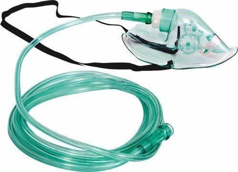 MCP Adult Oxygen Mask Universal Fit Fits all Oxygen Cylinder Can(M, Pack of 1)