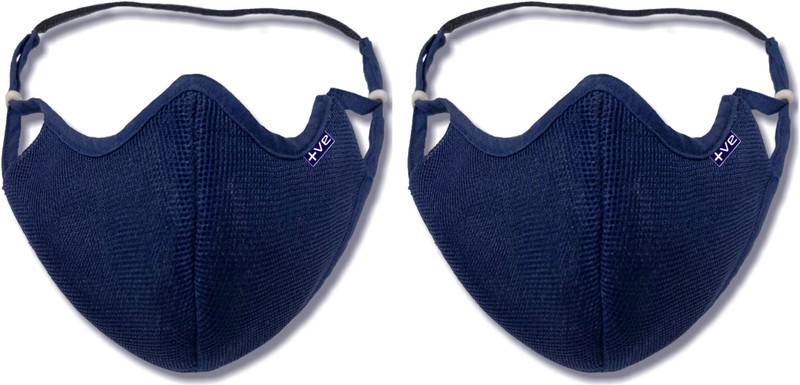 Posi+ve N99 Reusable Face Mask. 99% FOG FREE, 99.80% BFE, Easy Breathing & Sweat absorption, Clear Vision, Soft on Ears, Certified & Compliant by: CE, ISO, GMP, FDA & WHO N99 Washable(Black, Free Size, Pack of 2)