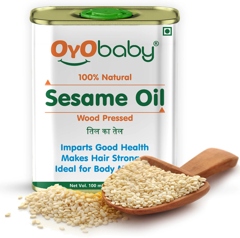 Oyo Baby Wood Pressed Sesame oil for Hair, Skin and Massage(100 ml)
