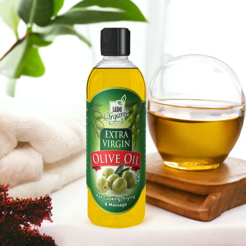 LAXMI ORGANIC Extra virgin olive oil Jaitun tail light edible & cooking body hair massage oil Olive Oil PET Bottle(200 ml)
