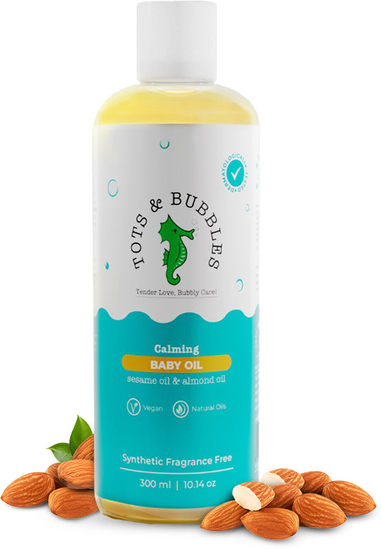 Tots & Bubbles Calming Baby Body Massage Oil(300 ml)