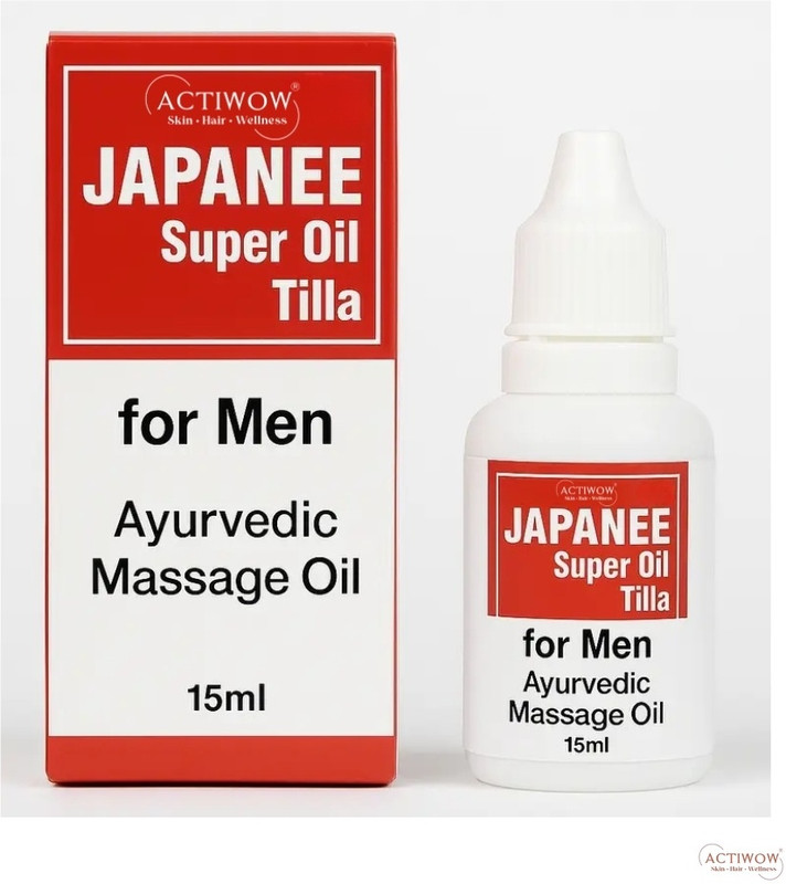 ACTIWOW Japanee Super Oil Tilla Cooling & Strength Herbal Oil(15 ml)
