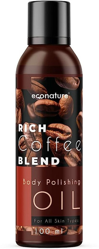 ECONATURE Rich Coffee Blend Body Polishing oil,Smooth Glowing Skin & Moisturization(100 ml)