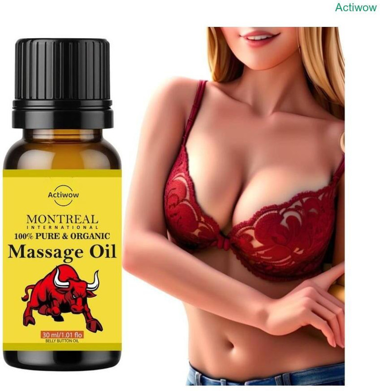 ACTIWOW Breast Massage Oil for Revitalized Bust Appearance(30 ml)