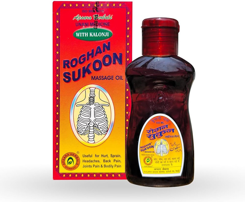 Sukoon APSARA HERBAL ROGHAN SUKOOON MASSAGE OIL PACK OF 1x100ml (100ml)(100 ml)