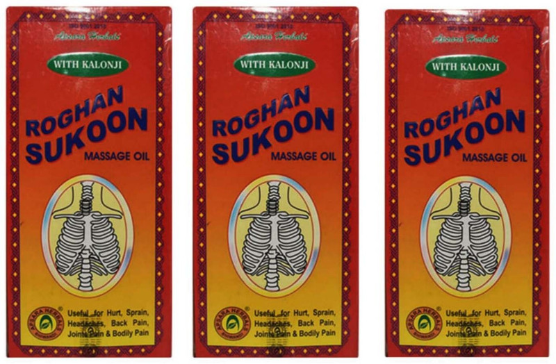 APSARA HERBALS Roghan sukoon massage oil 100ml pack 3(300 ml)