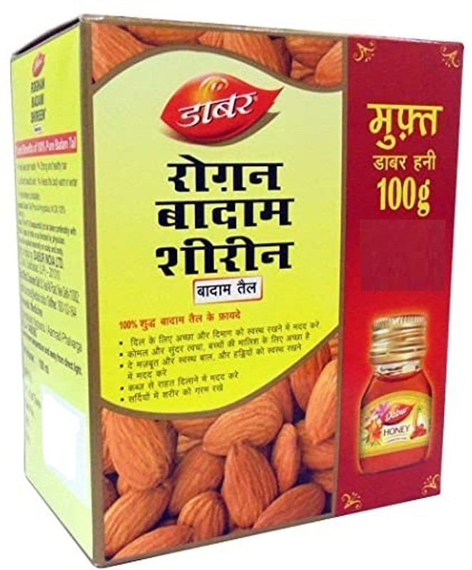 Dabur Badam Tail 100ml : Sweet Almond Oil | Healthy Skin, Hair and Body(100 ml)