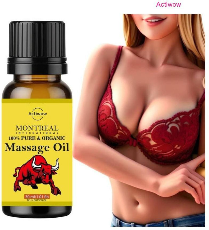 ACTIWOW Breast Massage Oil for Toning Skin and Improving Texture(30 ml)