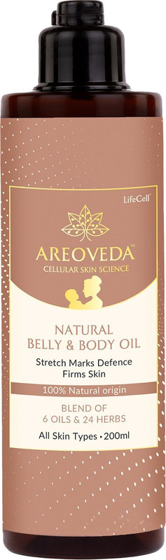 Areoveda Natural Belly & Body Oil, Suitable for Stretch Marks(200 ml)
